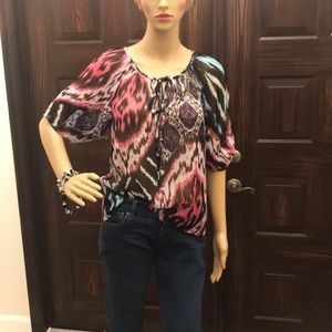 See through top, small, multicolor.